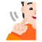 Deaf Person- Light Skin Tone emoji on Microsoft